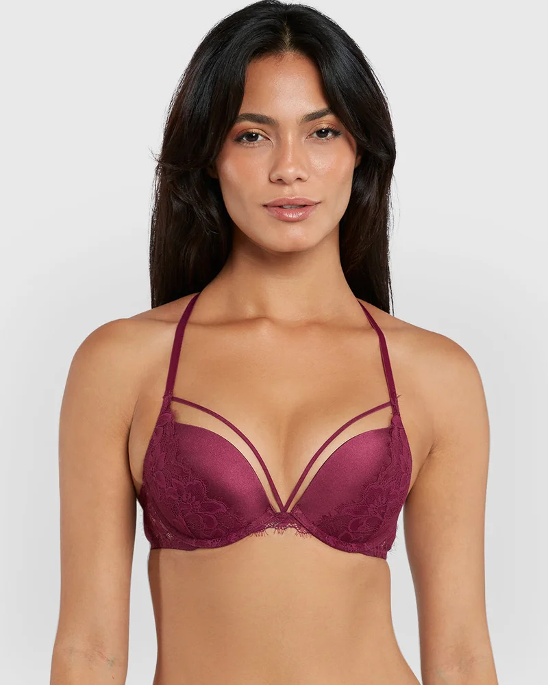 Isla & Evie Isla & Evie Obvious Gel Padding Plunge Bra