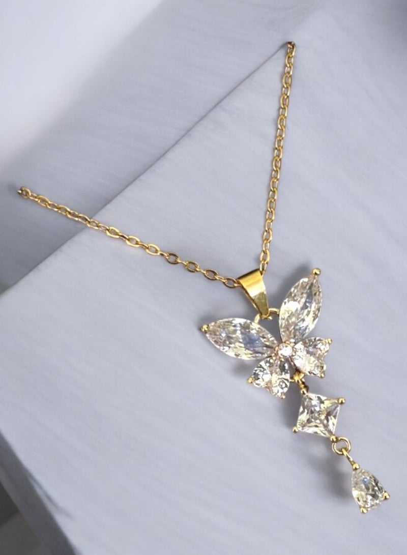 Attractives Trendy Cubic Zirconia Necklace For Women - Image 3