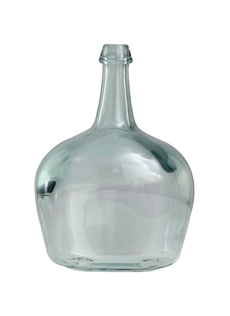 Deco 79 Deco 79 Recycled Glass Handmade Spanish Vase  11"" x 8"" x 15""  Clear  - Image 4