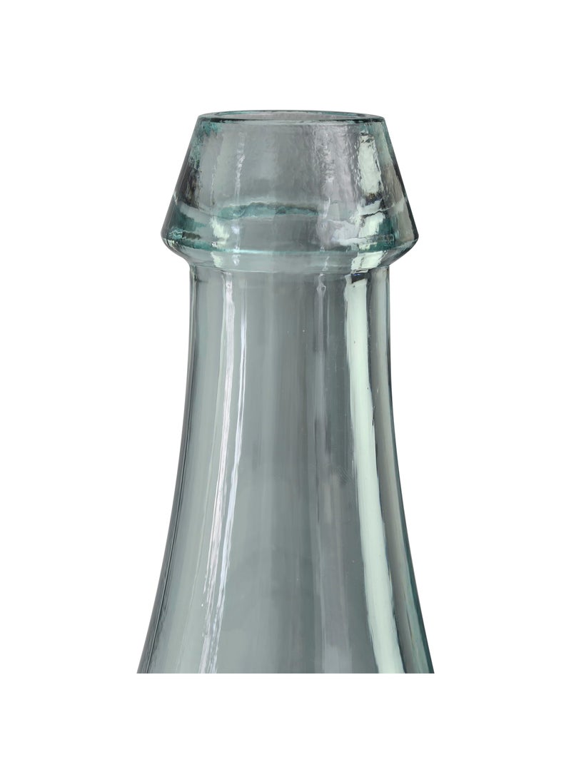 Deco 79 Deco 79 Recycled Glass Handmade Spanish Vase  11"" x 8"" x 15""  Clear  - Image 2