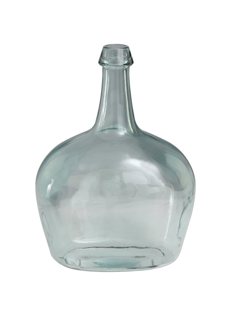 Deco 79 Deco 79 Recycled Glass Handmade Spanish Vase  11"" x 8"" x 15""  Clear  - Image 1
