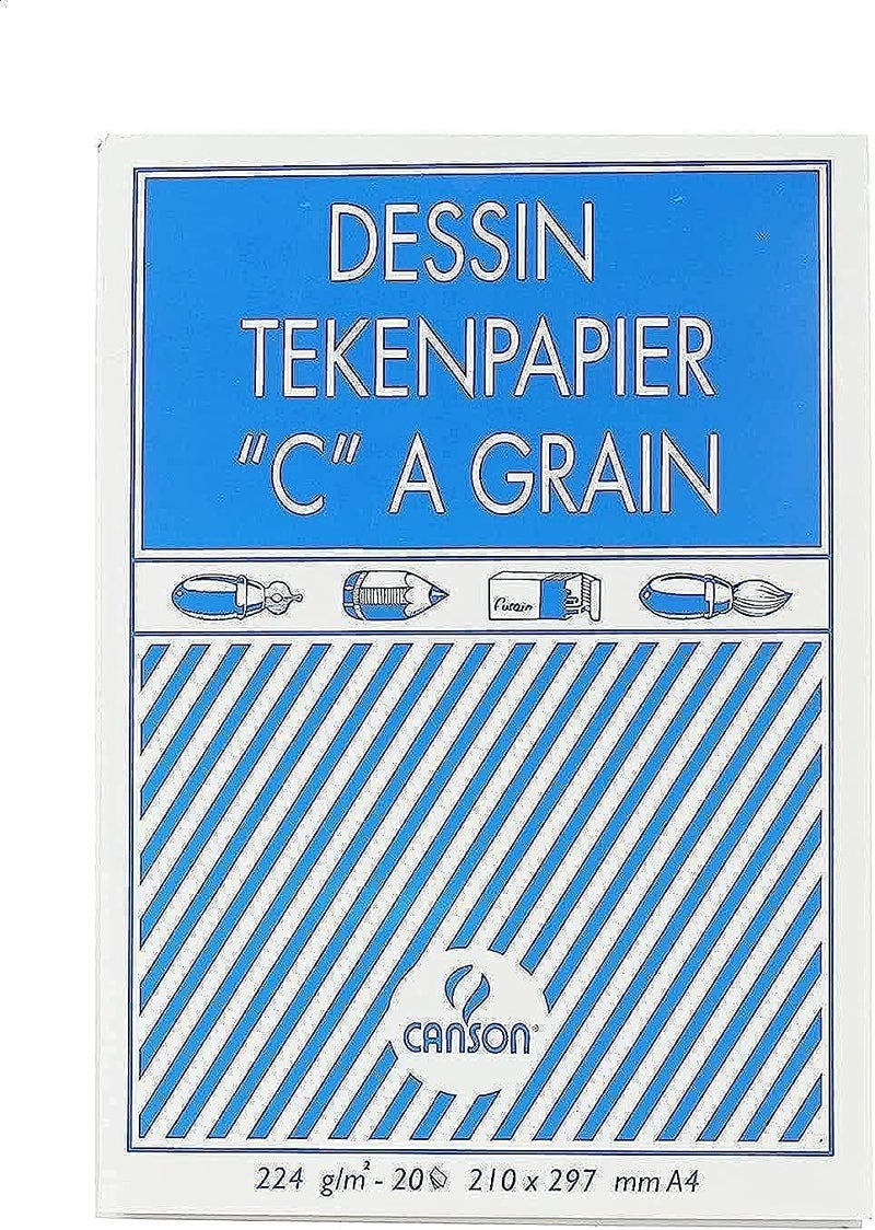 Canson Grain Paper a4 Sketch Book - 20 Sheets
