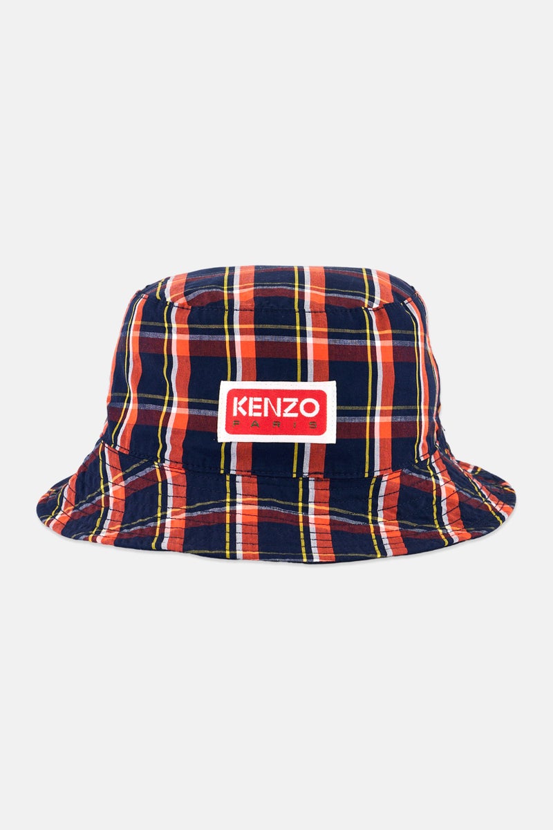 Kenzo Men Checkered Bucket Hat, Multicolor - Image 1