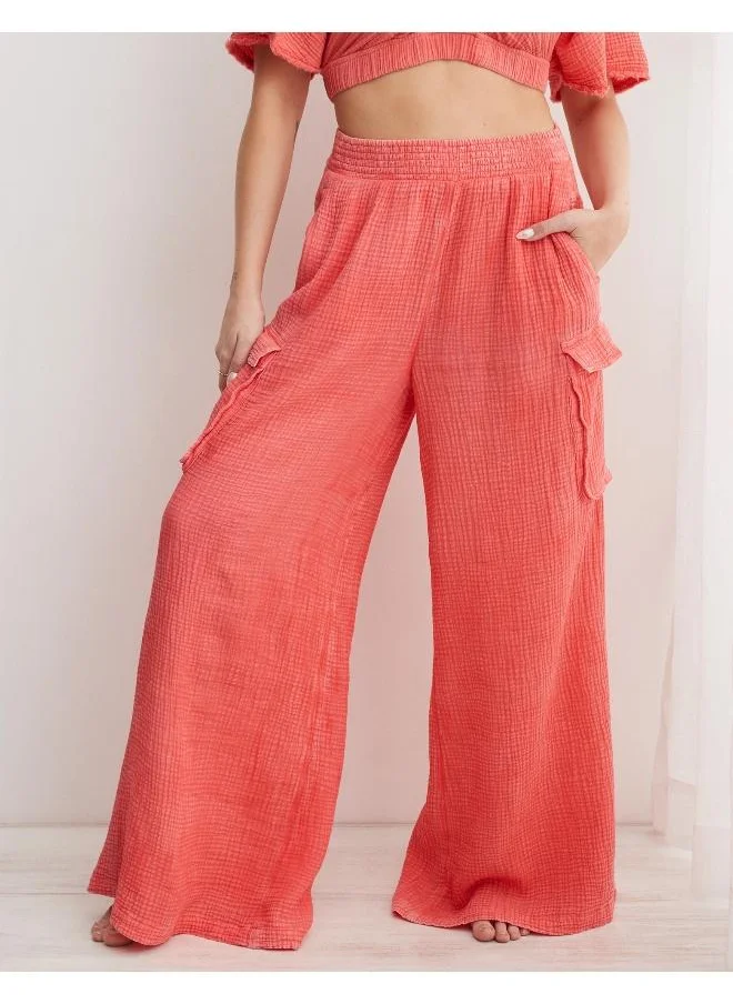 Aerie High Waist Cargo Pants