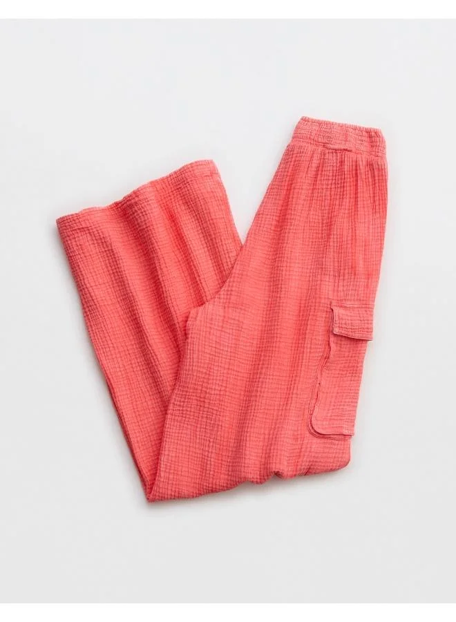 Aerie High Waist Cargo Pants