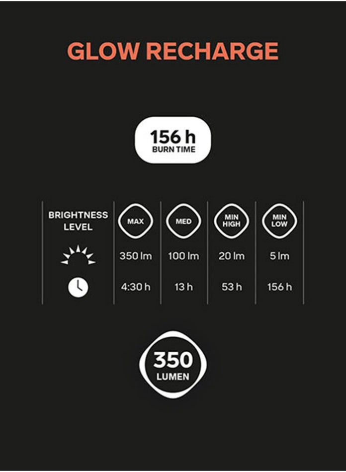 سيلفا مصباح تخييم قابل لإعادة الشحن - أسود - Image 2