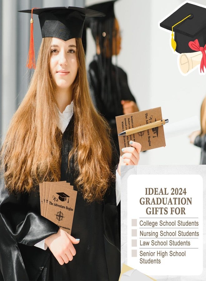 Resurhang 90 Pcs Class of 2026 Graduation Gifts Bulk Inspirational Pocket Kraft Notebooks and Ballpoint Pens with Wooden Keychains for Senior 2026 College Students - Image 4