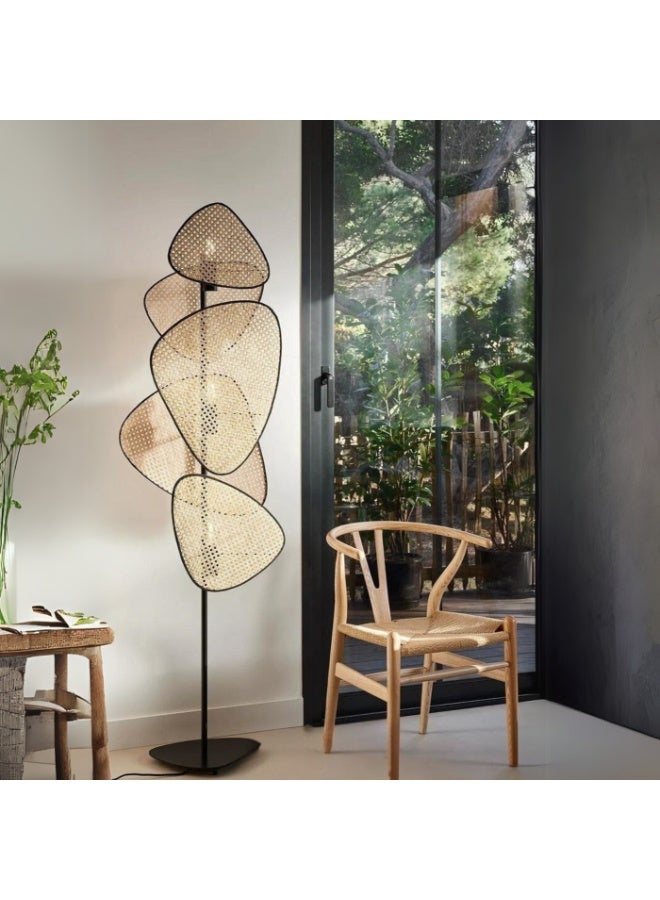 Boho Rattan Floor Lamp ARKF2 40 x 165 cm