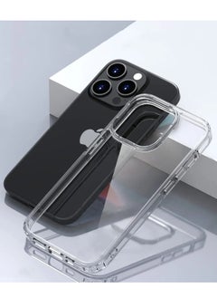Space I Phone 15 Pro Clear transparent TPU Case, Cover ,  Scratch & Yellowing Resistant, Drop Protection  - Image 3