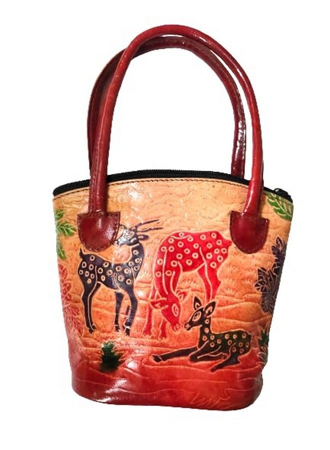 CLASSIQUE Shantiniketan Pure Leather Hand Bag Purse Small Batua (Combo Of 2) - Image 3