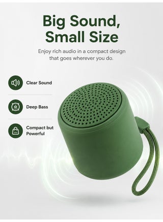 Mini Portable Bluetooth Speaker, Macaron-Style Wireless Desktop Speaker with Clear Sound and Deep Bass,Ultra-Long Playback for Smartphones, Tablets and Laptops, Home Office Travel （green） - view 4