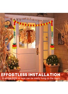HASTHIP HASTHIP® Diwali Flower Hanging for Home Decoration, Marigold Garland Door Toran for Main Entrance Door, Hanging Bandarwal for Home Door, Flower Hangings for Doorway Home Decor, Max 77.2 Inches  - Image 4