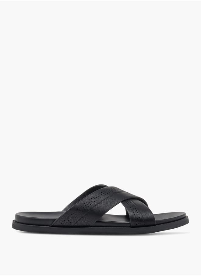Le Confort - Men's Cross Strap Slip-On Sandals - Image 1