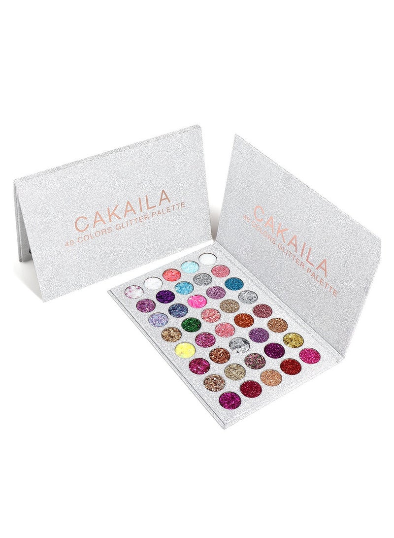 CAKAILA Eyeshadow palette 40 colors eyeshadow High gloss glitter eyeshadow palette  - Image 1