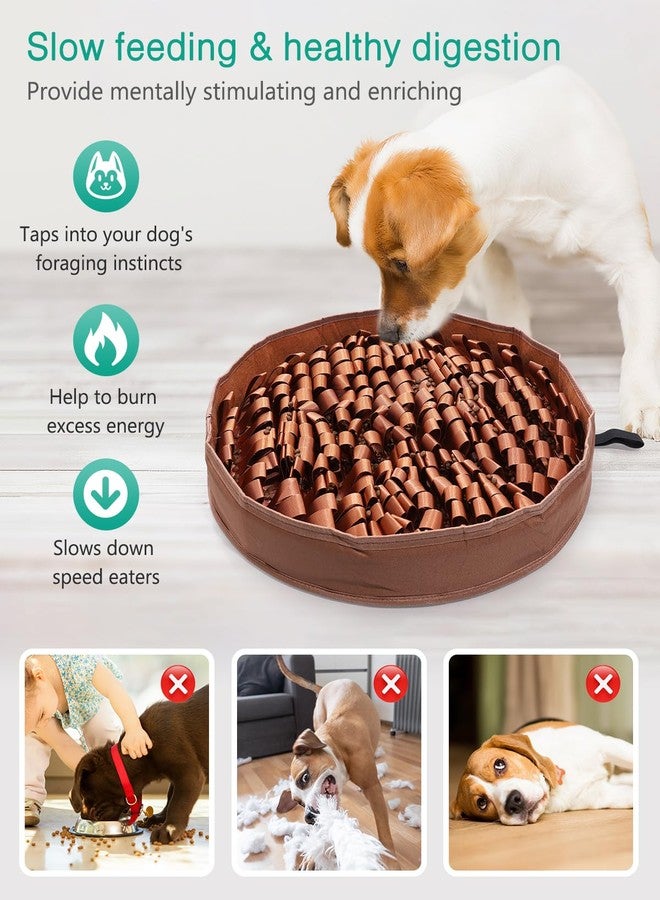 ORIA Snuffle Mat for Dogs, 20x20 Slow Feeder Mat with Mental Stimulation, Interactive Puzzle Toy & Treats Feeding Game for Fast Eating, Boredom, Anxiety, for Small Medium Dogs - Image 3