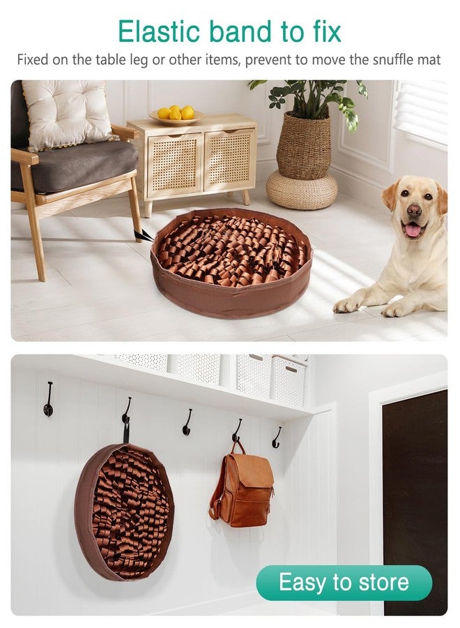 ORIA Snuffle Mat for Dogs, 20x20 Slow Feeder Mat with Mental Stimulation, Interactive Puzzle Toy & Treats Feeding Game for Fast Eating, Boredom, Anxiety, for Small Medium Dogs - Image 5