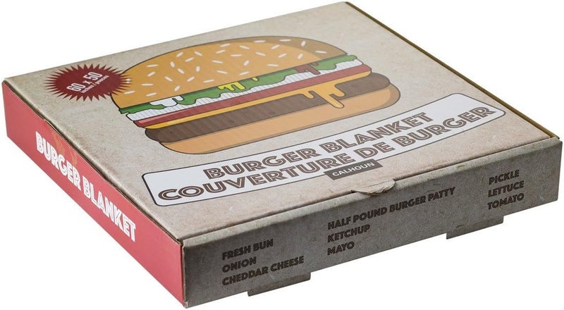 Calhoun UltraRealistic Lightweight Novelty Decorative Throw Food Blanket Hamburger - Image 3