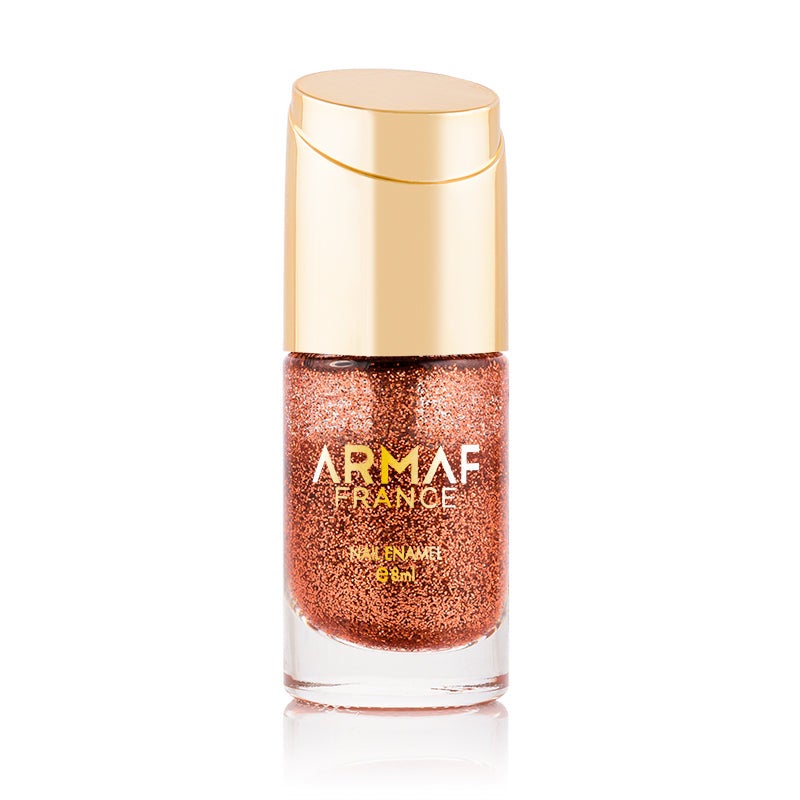 Armaf France Glitter Nail Enamel 8ml, Cartwheel, Long Lasting Nail Polish, Shimmer Finish High Shine, Quick Dry Resistant Nail Colour, Long Lasting, Lightweight & Non Sticky, Best For Every Outfit