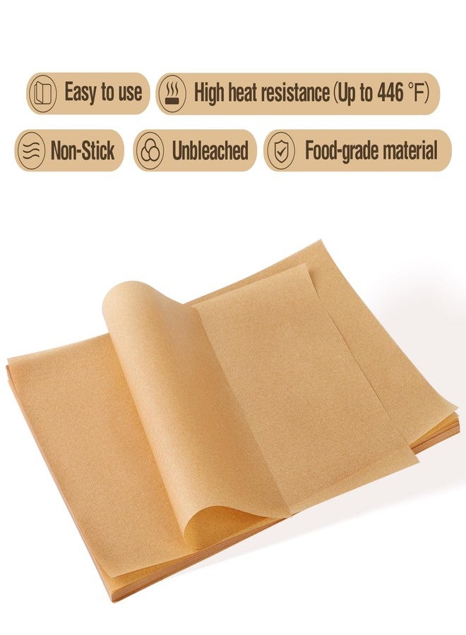 Putmhim 200 Pcs 9x13 Inches Unbleached Parchment Paper, Precut and Non-Stick Parchment Paper Sheets for Baking, Oven, Pan Cooking - Image 3