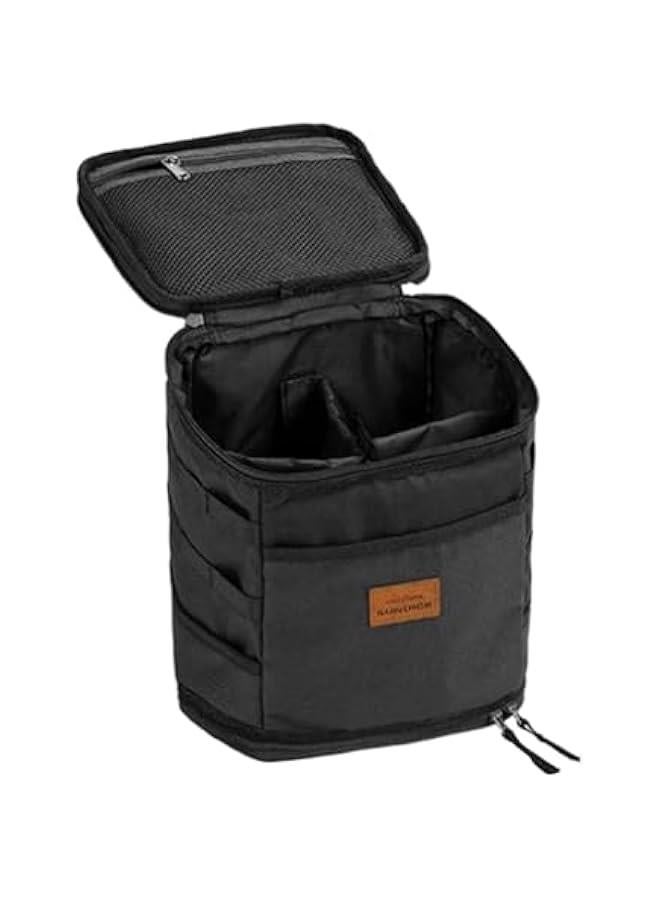 Picnic Storage Bag, Camping Tote Bag, Camping Storage Bag, Gas Tank Storage Bag for Backpacking, Black, 21.5cmx21.5cmx23.5cm  - Image 1