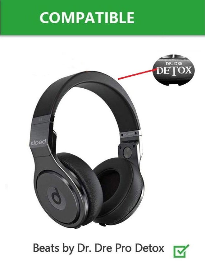 VEVER Ã‚® 2 pcs Replacement Earpads Ear Pads Cushion For Monster Beats By Dr.Dre PRO/DETOX - Image 5
