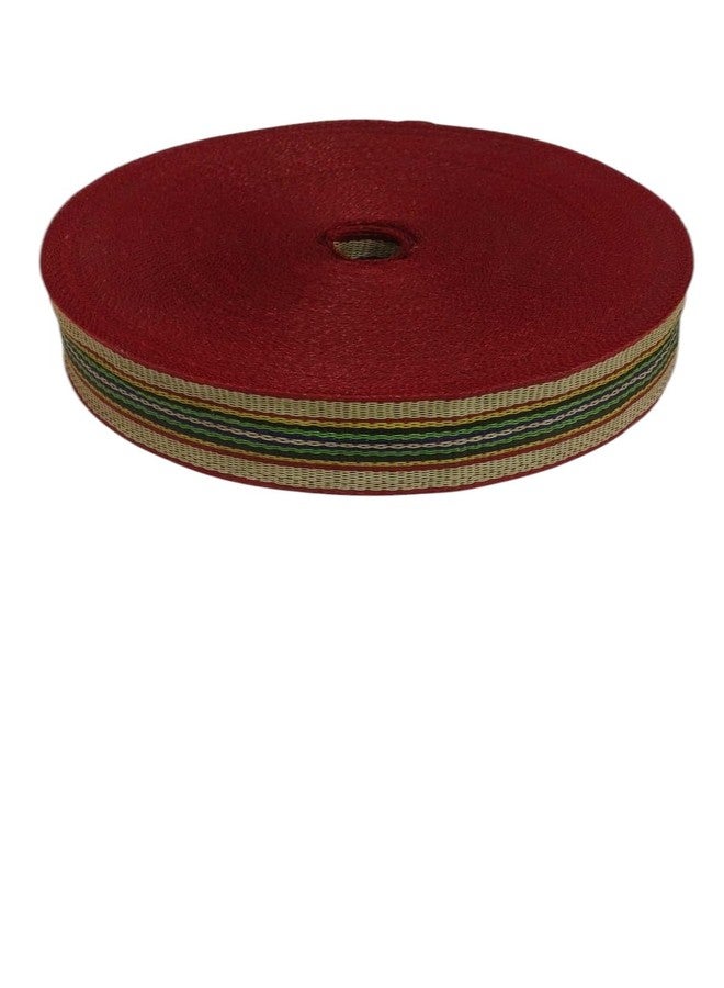DHSVS 2-Inch Nylon Niwar Roll - 80m Strong & Flexible Niwar for Folding Khat, Charpai, and Khatiya | 1kg Roll | Nylon Niwar Roll 80 Meter (Red) - Image 2
