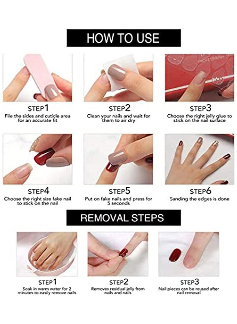 Sweet Short Fake Nails 24Pcs - Image 3