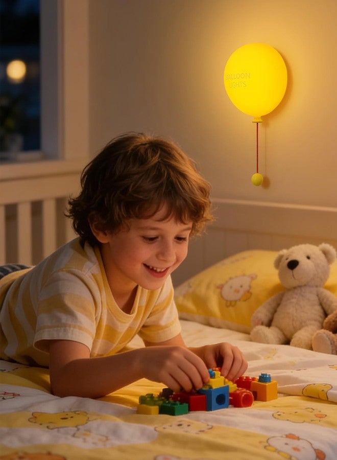 Fuloon Night Light, Balloon Wall Light Rechargeable Bedroom Night Lamp with Timer, Silicone Soft Hallway Lighting for Nursery, Boys, Girls, Children 1 Pc - Image 4