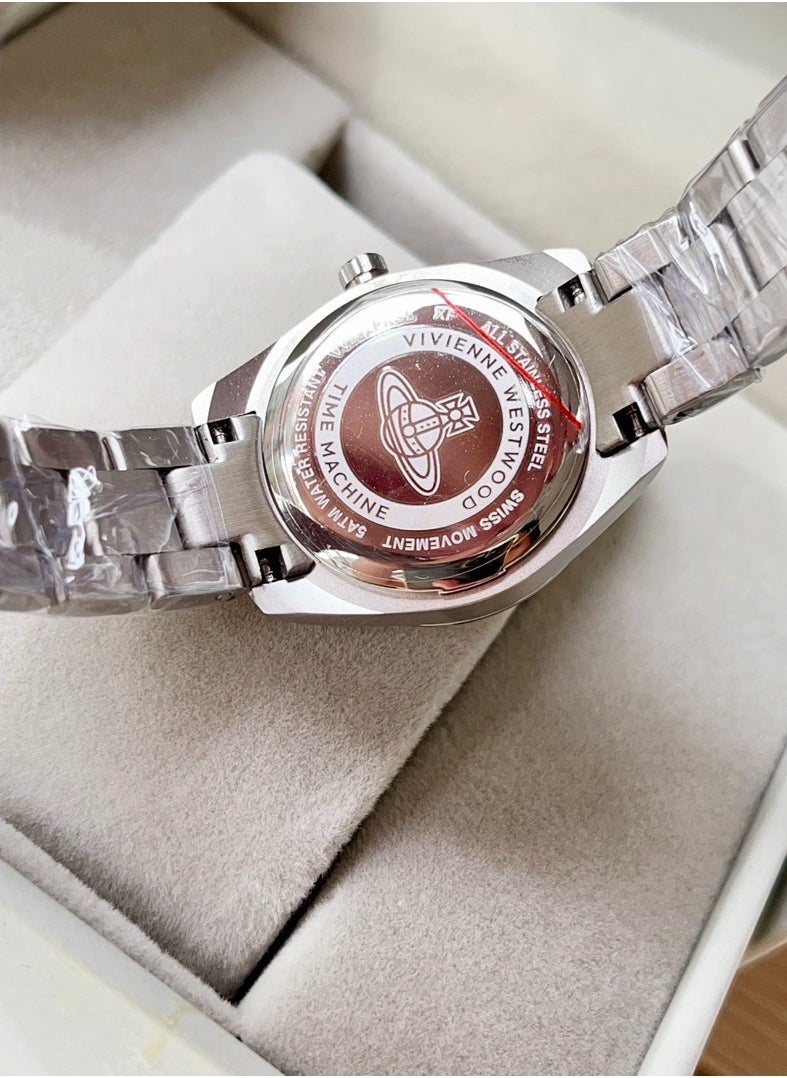Vivienne Westwood - Ice - Plum Pink Dial Watch - A Delightful Amalgamation of Soft Charm and Brand Distinction - Image 1
