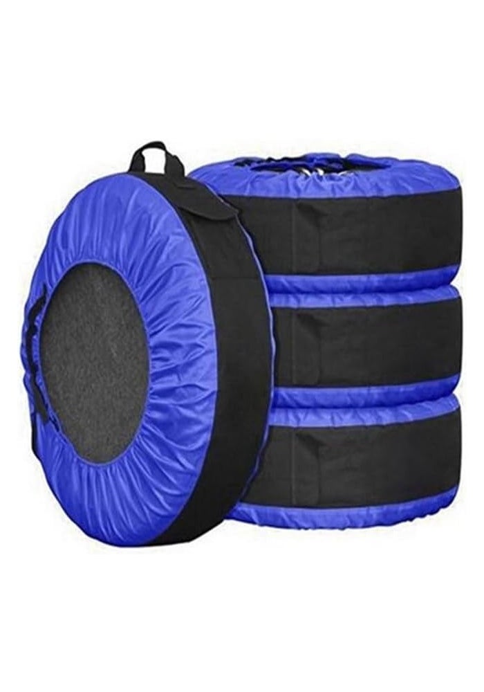 DEMULAX Waterproof Tire Wheel Cover Bags - 4pcs Blue - Image 1