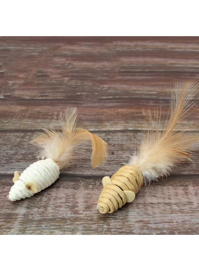 Generic MEETCARE Cat Toy Interactive Toy Mouse Shaped Toy - (3 Pack),Small Breeds (Cat Scratch Paper) - Image 1