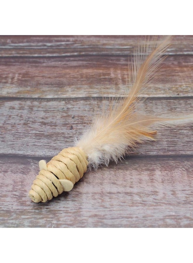 Generic MEETCARE Cat Toy Interactive Toy Mouse Shaped Toy - (3 Pack),Small Breeds (Cat Scratch Paper) - Image 3