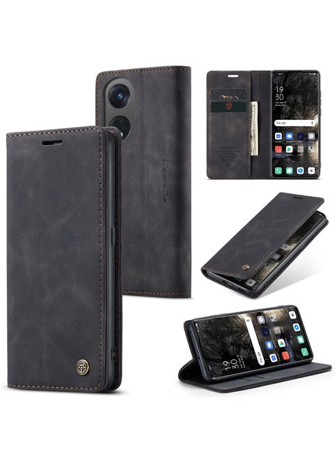 Case Suitable for OPPO Reno 8T 5G PU Leather Case Hidden Bracket Magnetic Adsorption Flip Wallet Cover