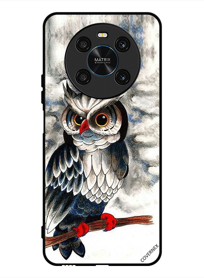 Covernex Protective Case Cover For Honor X9 4G Owl Drawing Art - Image 1