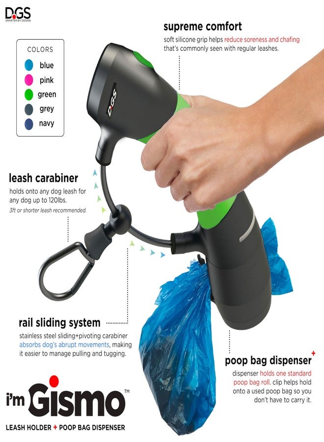 Dog Gone Smart I'm Gismo- Handle with Poop Bag Dispenser Lime Green - Image 5