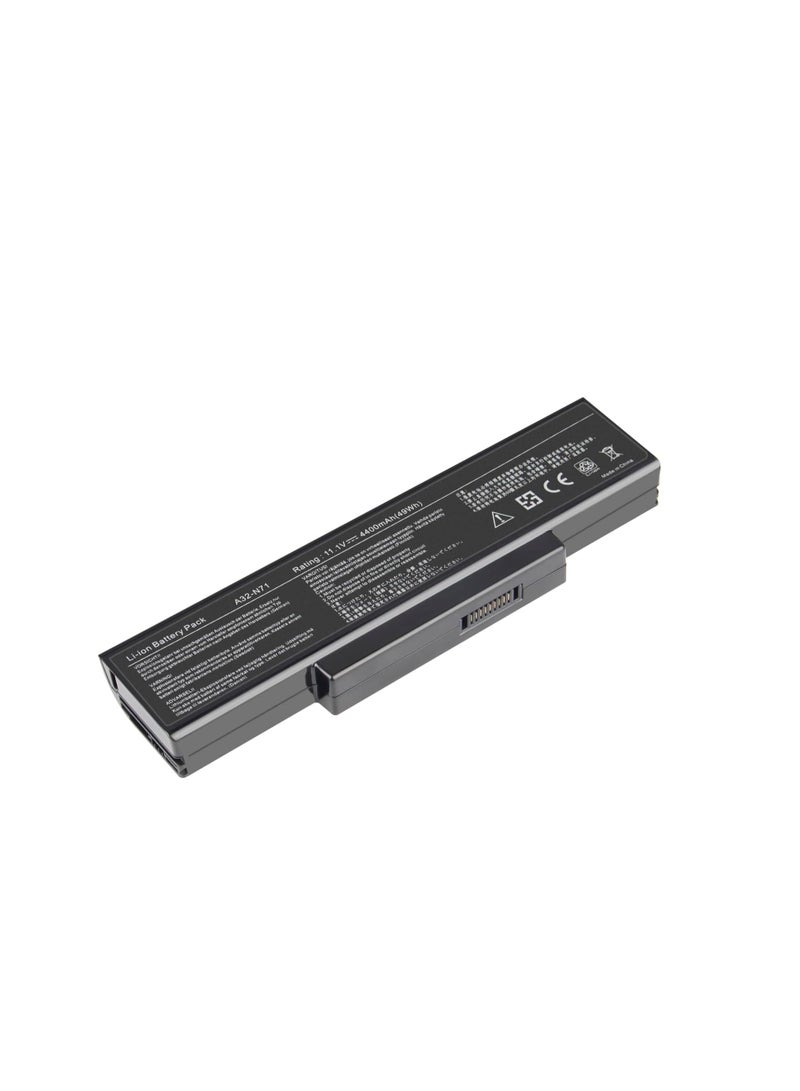 Terabyte 4400mAh Laptop Battery A32-K72 A32-N71 for Asus K72 K72F K72J K73S K73SV N71 N71J N73S N73SV X73S X77 A72 K72D K72DR K72DY K72JK K71 2JR K7 2JV N71JV N71V N73 N73J X73E X73 X73BY X73SD X73SV - Image 2