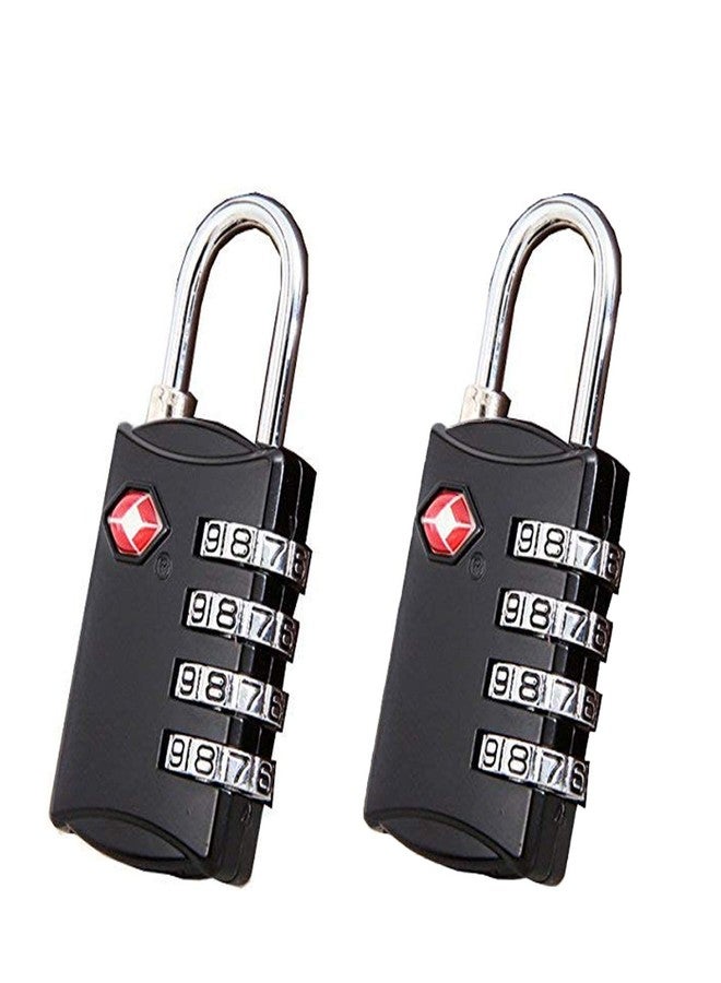 HELLARO Metal 4 Digit US Approved Password Number TSA Lock for Luggage Bag Multicolour | (Peice-2) - Image 1