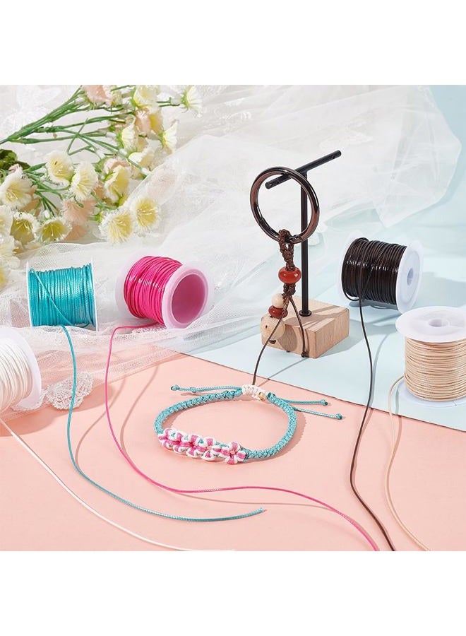 PH PandaHall 12 Rolls 1mm Waxed Polyester Cord Thread 10.9 Yards/Roll 12 Colors Beading String for Bracelets Necklaces Waist Beads Jewelry Making Macrame Supplies - Image 5