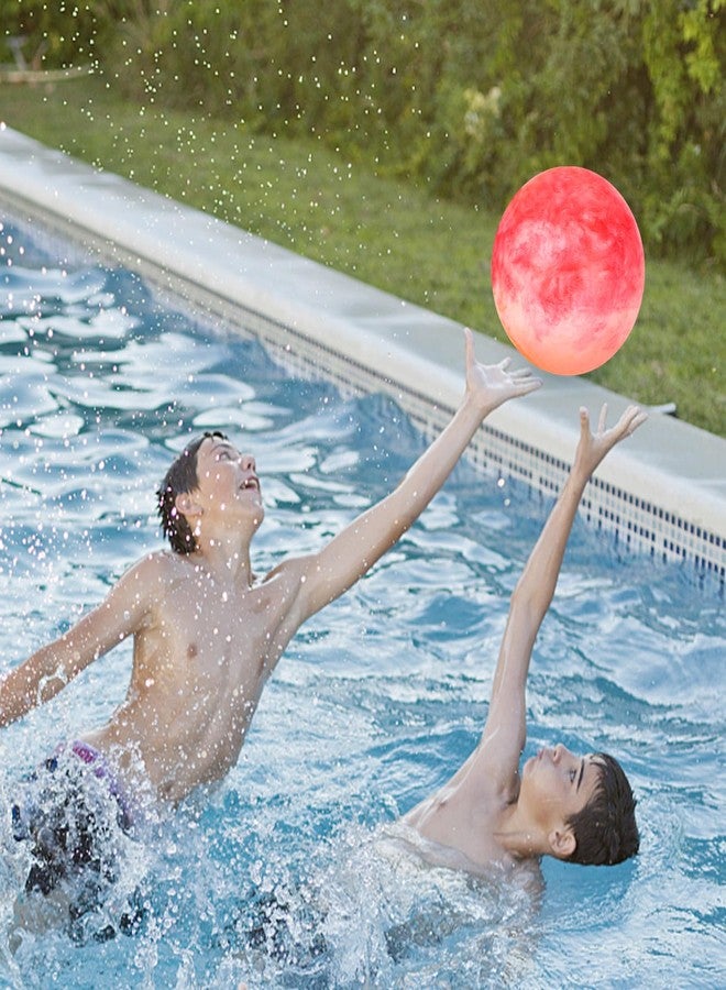 3 otters Inflatable Playground Ball, 5 PCS Marbleized Bouncy Balls 9 Inches Rubber Sensory Kickballs, for Kids Adults Indoor & Outdoor Games, Beach Party Gifts - Image 4