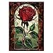 Larkipuzz Stained Glass Rose Puzzles for Adults 1000 Pieces Colorful Art Red Flower Jigsaw Puzzles Difficult Aesthetic Floral Nature Plant Puzzle - Image 4