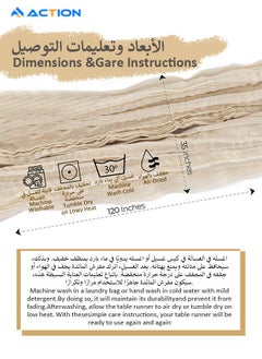 ACTION Table Runners Beige Boho for Wedding Decoration 90 x 400 cm Cheesecloth Table Runner Mousse Muslin Table Runner Rustic Gauze Fabric Cheese Cloth Table Runner for Baby Shower Vintage Birthday  - Image 3
