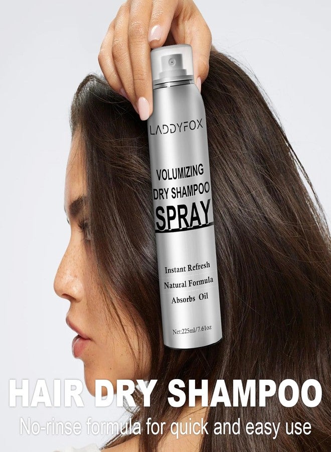 LADDYFOX 7.61Oz Hair Dry Shampoo Spray, Instantly Refreshes Hair No White Residue, Refresh Hair with Rice Starch - Absorbs Excess Oil, Oil Control and Volumizing Dry Shampoo for Women - Image 2