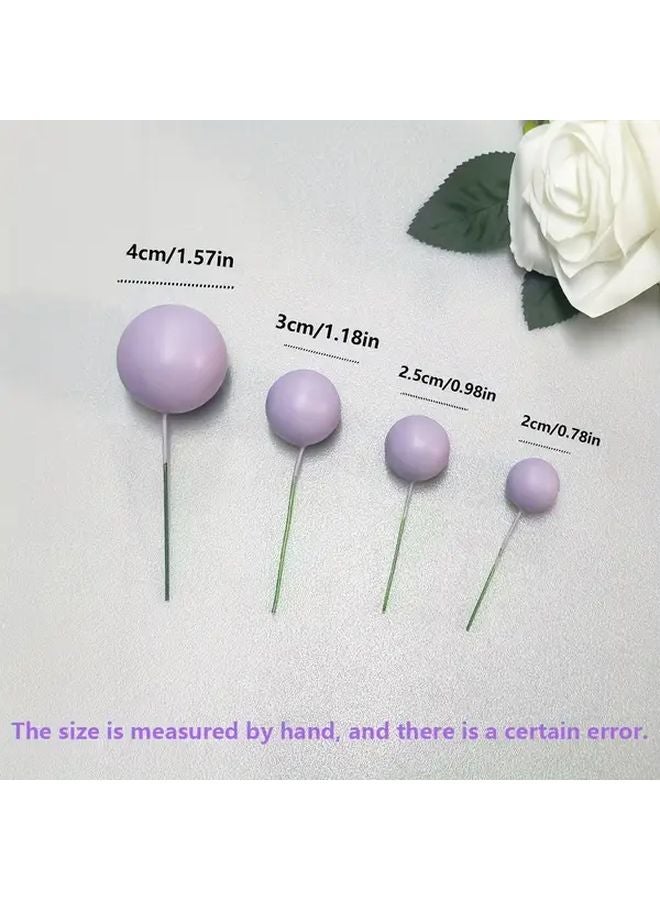 21pcs Mixed Color Cake Decorating Balloons Cupcake Insert Baking Party Decoration - Image 5