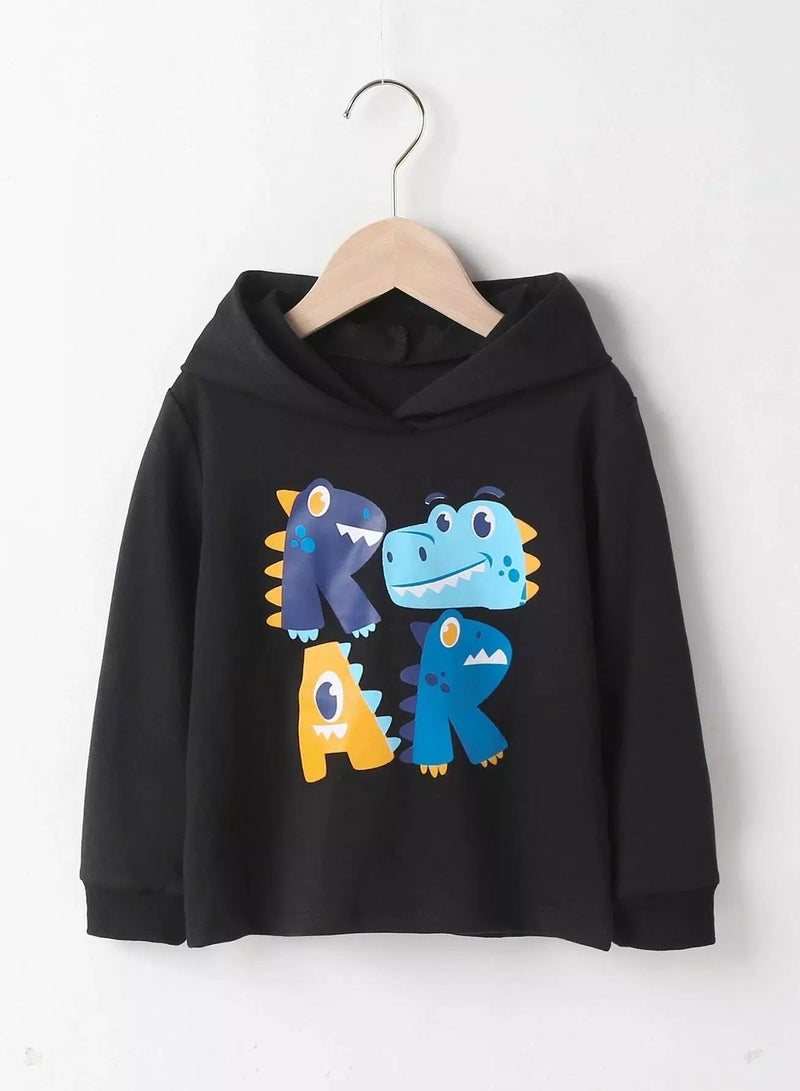 Toddler Boys Cartoon Graphic Hoodie  - Image 1