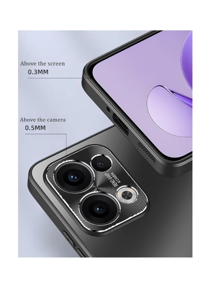 Frosted Magnetic Case Compatible with OPPO Reno 13, 360 ° Rotating Bracket Frosted Shell, Earthquake and Fall Resistant Cover for OPPO Reno 13 - Image 2