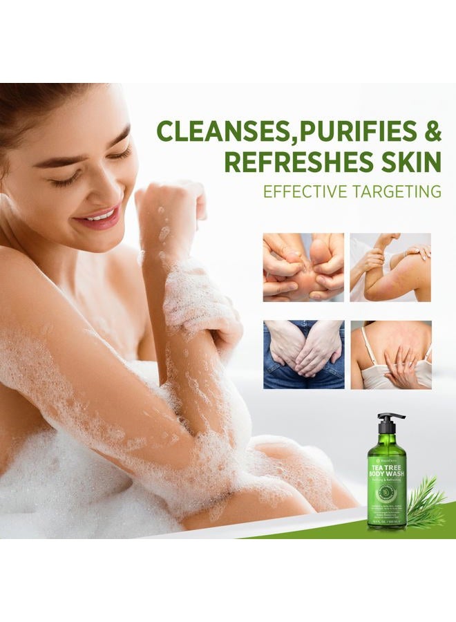 Roycederm Antifungal Body Wash & Soap, Antibacterial Tinea Versicolor Wash, Tea Tree Back Acne, Folliculitis For Jock Itch, Athletes Foot, Odor, Ringworm - Image 4