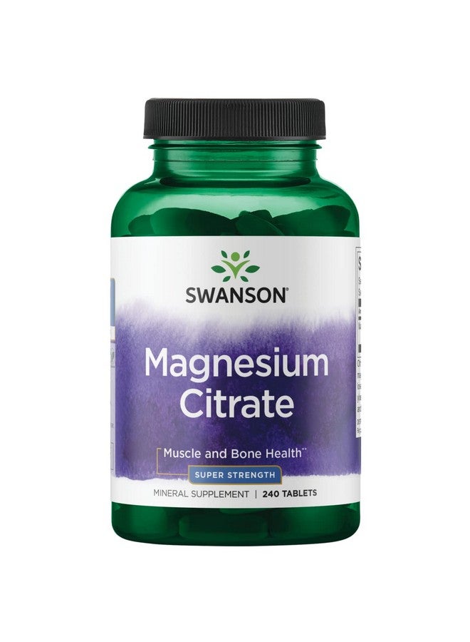 SWANSON Magnesium Citrate Super Strength 112.5 Mg 240 Tabs - Image 1