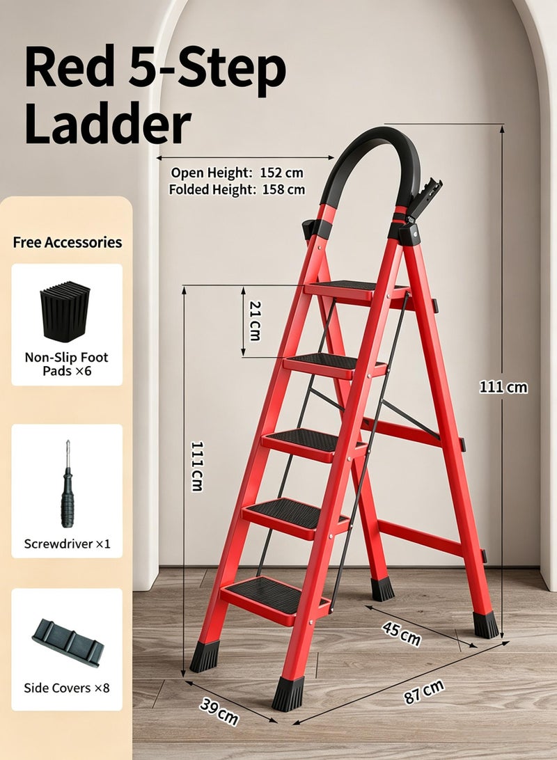 Household Ladder Telescopic Engineering Ladder Folding Multifunctional Lifting Herringbone Ladder Telescopic Indoor Pavilion Stairs Thickening Dual-Use