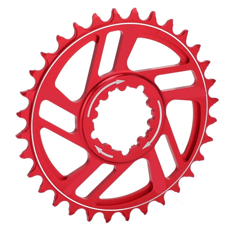 LeBycle Mountain Bike 32T Direct Mount Chainring Aluminum Alloy for 3mm Offset Rouge - Image 3