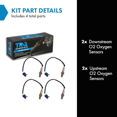 TRQ 4pc Oxygen O2 02 Sensor Upstream Downstream Set for Chevy GMC Buick - Image 2